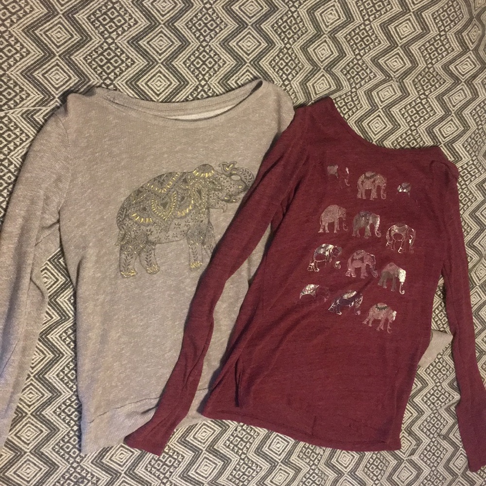 Lucky Brand Elephant Shirt and Sweat Shirt